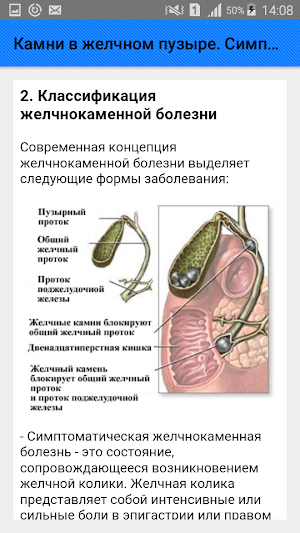 Камни в желчном пузыре. Симптомы и советы Screenshot 2