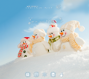 Cute Wallpaper Snowman Friends Theme Screenshot 0