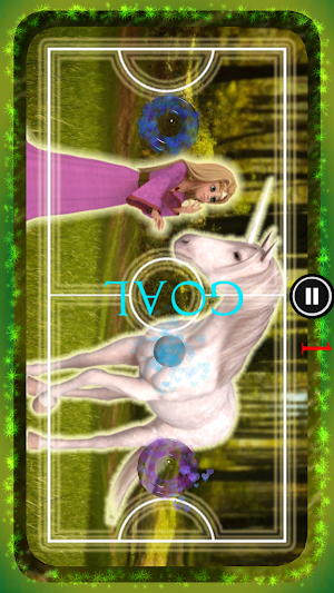 Princess Unicorn - Air Hockey Screenshot 1