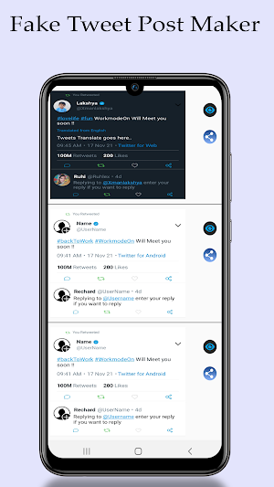 Fake Tweets, Fake Post Maker Screenshot 1