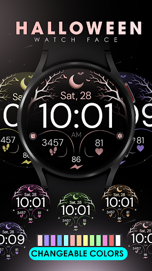 Halloween Rose Gold watch face Screenshot 2