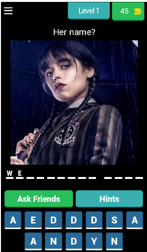 Wednesday Addams 2 Quiz Screenshot 1
