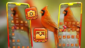 Cardinal Bird Launcher Theme Screenshot 2