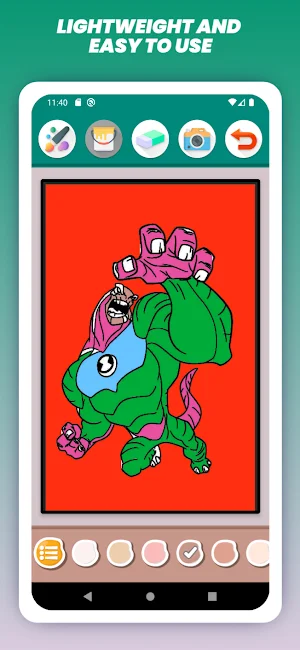 Ben Alien 10 Coloring Book Screenshot 2