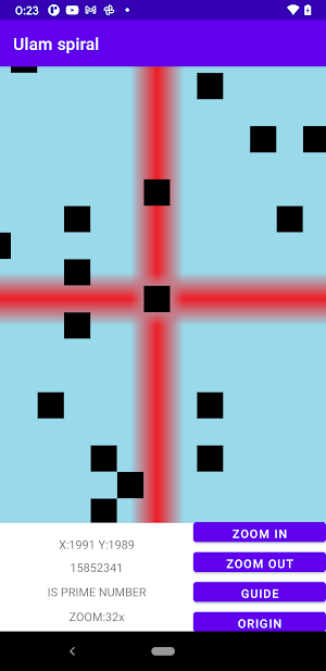 Ulam spiral Screenshot 1