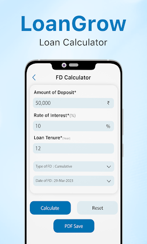 Loangrow - EMI Loan Calculator Screenshot 0