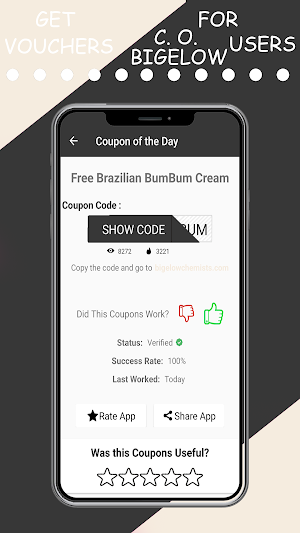 Vouchers for CO Bigelow users Screenshot 3