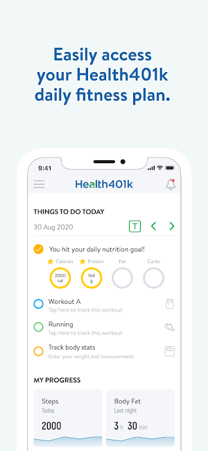 Health401k Screenshot 1