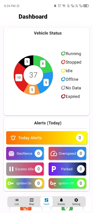 IoT Tracking App Screenshot 2