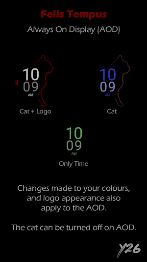 Y26 Felis Tempus Watch Face Screenshot 3