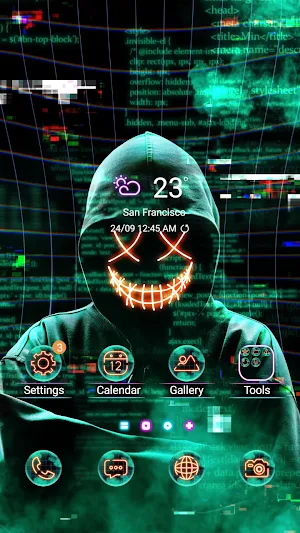 Hacker Hoody - Wallpaper Screenshot 1