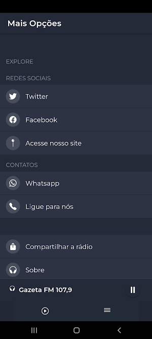 Rádio Gazeta FM 107,9 Screenshot 1