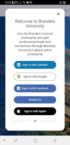 Brandeis B Connect Screenshot 1