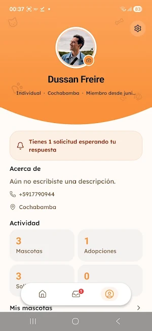 Mioo: Adopta perros y gatos Screenshot 2