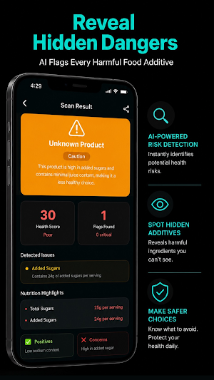 AI Nutrition Label Scanner Screenshot 1