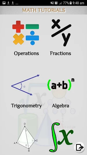 Math Tutorials Screenshot 0