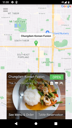 Chungdam Korean Fusion Screenshot 1