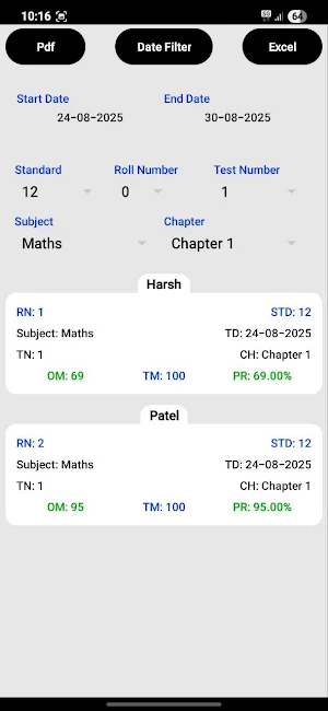 MarkSheet Screenshot 2