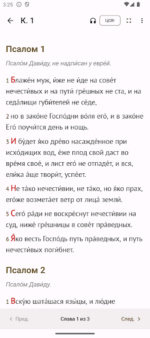 Псалтирь Screenshot 2