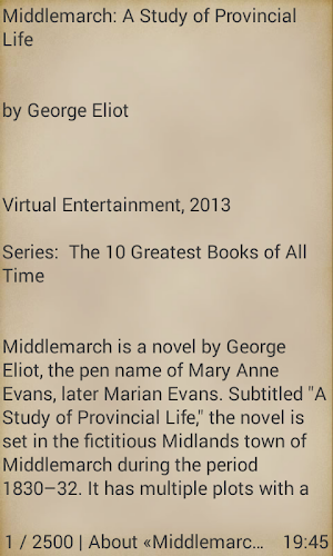 Middlemarch: A Study of Provincial Life Screenshot 1