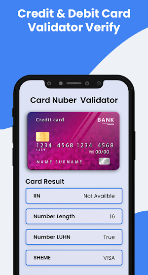 Credit Card Validator BinCheck Screenshot 2