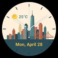 New York - Flat Watch Face