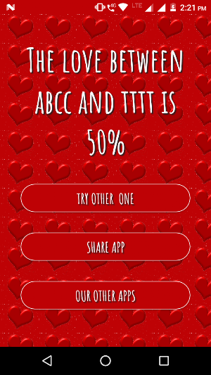 Love calculator Screenshot 2