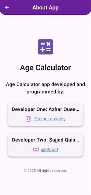 Accurate Age Calculator 2025 Screenshot 2