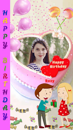Name Photo On Birthday Cake Screenshot 0