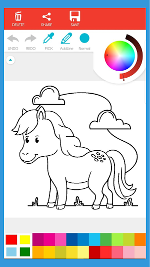 Little Ponny Coloring Book Screenshot 1