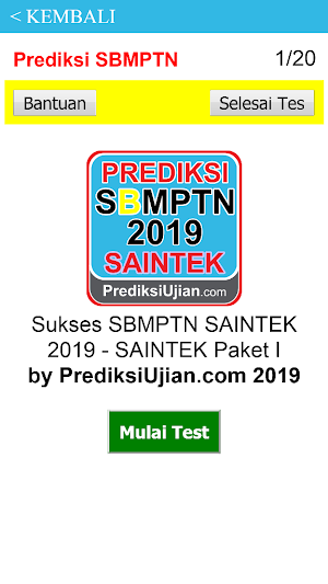 Prediksi SBMPTN Saintek 2019 Screenshot 2