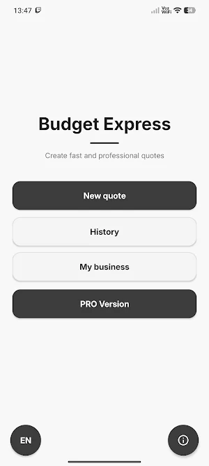 Budget Express Screenshot 1
