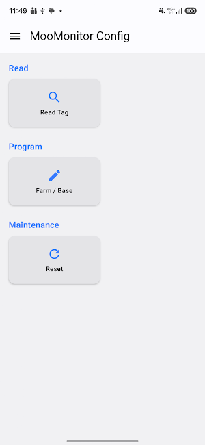 MooMonitor+ NFC Config Screenshot 0