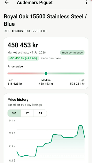 Watch Portfolio: Value Tracker Screenshot 0