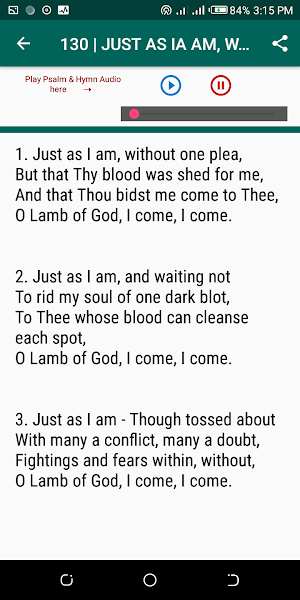 Deeper Life Audio Hymnal offline Screenshot 3