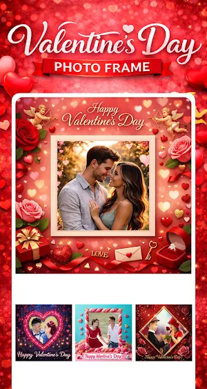 Valentine Day Photo Frame Screenshot 0