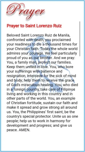 Saint Lorenzo Ruiz Devotion Screenshot 3