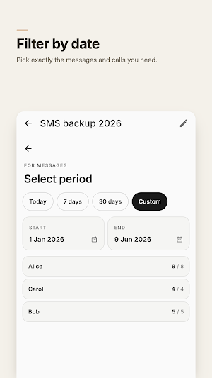 2doc: SMS, Chat & Data to PDF Screenshot 1