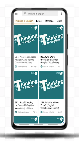 Thinking in English Podcast Screenshot 2