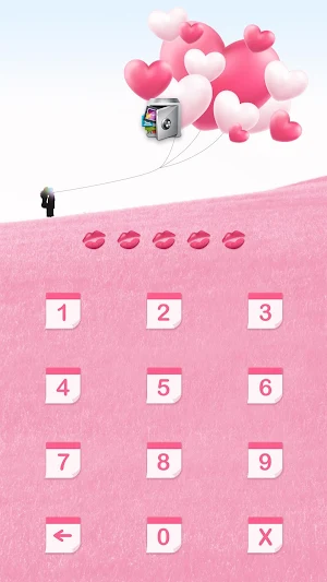 AppLock Live Theme Kiss – Paid Theme Screenshot 1