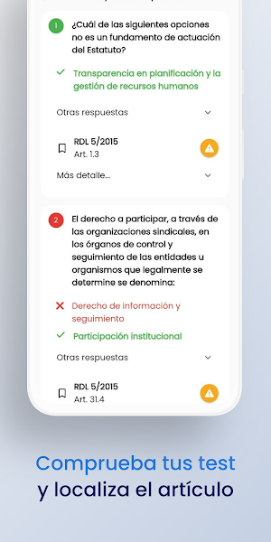 Test de Leyes Oposiciones Pro Screenshot 3