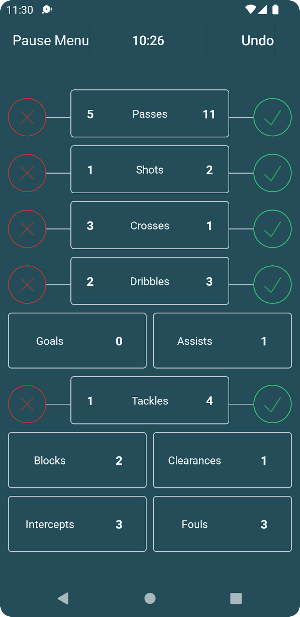 Football StatKeeper Screenshot 1