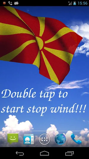 Macedonia Flag Live Wallpaper Screenshot 0