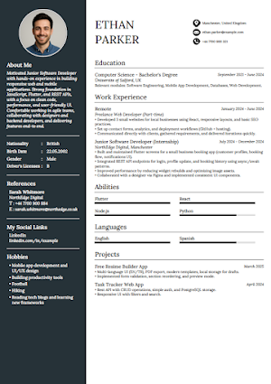 Free CV Maker - PDF Export Screenshot 3