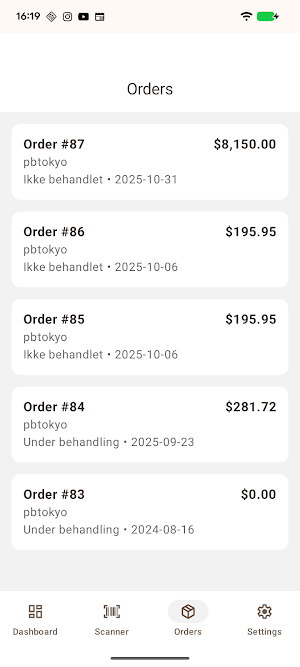 Mystore Admin Screenshot 3