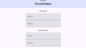 Price To Value Screenshot 2