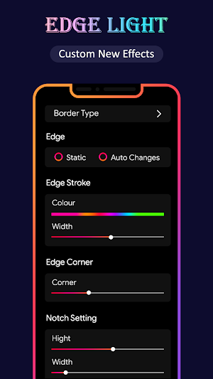 Edge Lighting - LED Borderlight Notification Screenshot 2