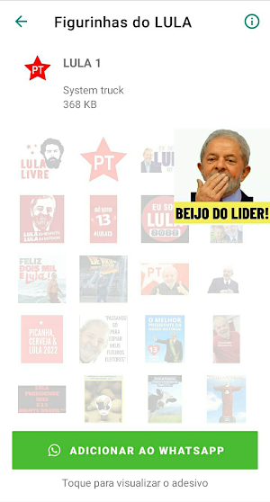 Figurinhas do LULA Screenshot 3