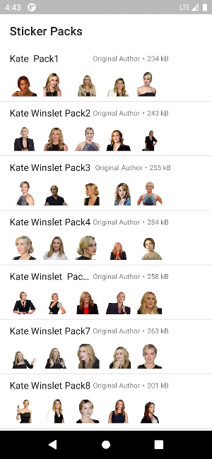 Kate Winslet Stickers Screenshot 1