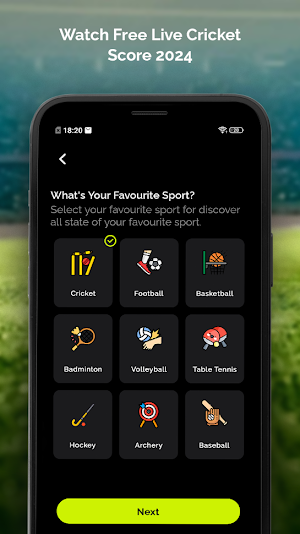 Live Cricket TV Score Matches Screenshot 0